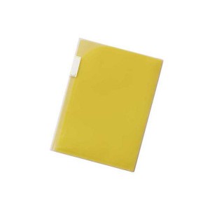 (まとめ) ポケットホルダー F-3412-5 黄 【×10セット】 黄色い便利なポケットホルダー、あなたの大切なものを守るF-3412-5 10セットでお