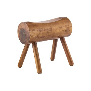 ウッドスツール イス バーチェア 椅子 カウンターチェア ブラウン 天然木 木製 ねじ込み式 茶 自然の温もりと美しいデザインが座り心地を