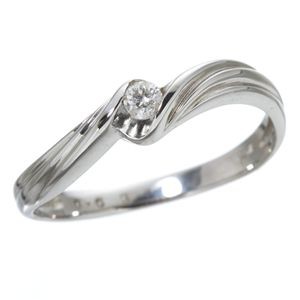 ダイヤリング 指輪 ウェーブリング 7号 ウェーブリングの輝きが指先に舞い降りる、魅惑のダイヤモンドリング 7号の指にぴったりの輝きを