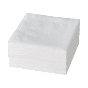 （まとめ） 大黒工業 紙ナプキン 4つ折 白 1パック（1000枚：100枚×10袋） 【×5セット】 清潔な白さが魅力 便利な4つ折り紙ナプキン、1