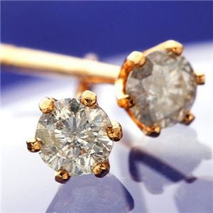 K18PG ダイヤモンドピアス 0.1ct スタッドピアス 輝く18金ピンクゴールドの魅力 0.1ctのダイヤモンドが輝く、エレガントなスタッドピアス