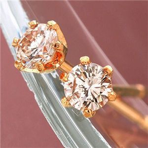 K18PG ピンク ダイヤモンドピアス 0.1ct ピンクダイヤモンドの輝きが魅力の18金ピンクゴールドピアス 0.1ctのダイヤモンドが華やかさを引