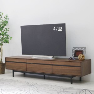 TVボード テレビ台 テレビボード （ウォルナット） 幅約180cm [完成品/脚のみ取付］ 送料無料