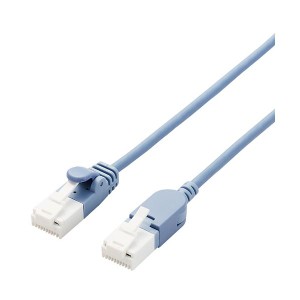 スイングコネクタLANケーブル 配線 （Cat6A準拠） LD-GPATSW／BU30 高速通信を実現する最新テクノロジー搭載のLANケーブル 信頼性と安定