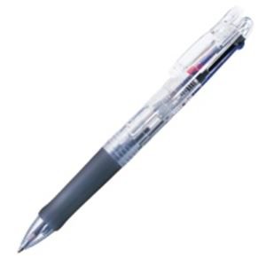 （まとめ）ゼブラ ZEBRA ボールペン クリップオンG 3色 B3A3-C透明【×10セット】 仕事に彩りを添える 多機能ボールペンセット ビジネス