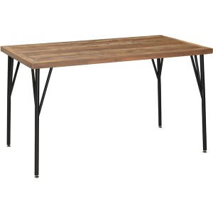 ダイニングテーブル ダイニング用テーブル 食卓テーブル 机 約幅120 cm 4人掛け用 金属 スチール 製 脚付き チェア (イス 椅子) 別売 単