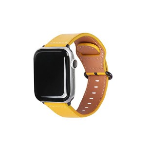 EGARDEN GENUINE LEATHER STRAP for Apple Watch 49/45/44/42mm Apple Watch用バンド イエロー EGD20586AW 黄 送料無料