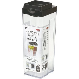 【3個セット】 パール金属 ドアポケットにぴったり 冷水ポット 1.8L ブラック 黒 送料無料