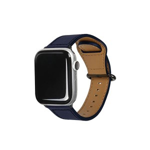 EGARDEN GENUINE LEATHER STRAP for Apple Watch 49/45/44/42mm Apple Watch用バンド ネイビー EGD20587AW 送料無料