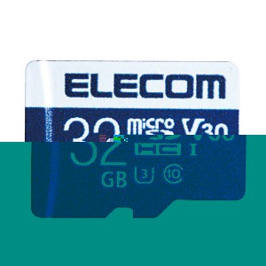 マイクロSDカード UHS-I U3 32GB 高速転送のマイクロSDカード 容量32GBでUHS-I U3規格に対応 データの保存や転送がスムーズに 大容量で高