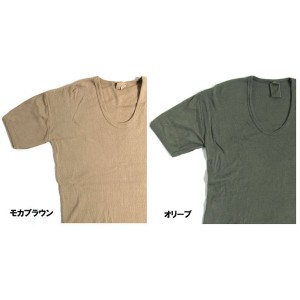 東ドイツタイプ Uネック Tシャツ JT039YD オリーブ サイズ4 【 レプリカ 】