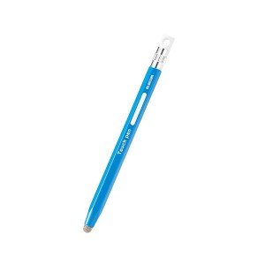 6角鉛筆タッチペン ブルー P-TPENSEBU 青 子供にぴったりの握りやすい鉛筆型タッチペン 快適な操作で楽しいタッチ体験を ブルーの6角デザ