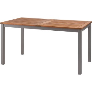ダイニングテーブル ダイニング用テーブル 食卓テーブル 机 約幅140cm グレー 組立式 スタイリッシュなグレーの組立式ダイニングテーブル