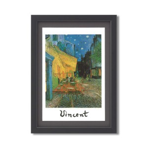 フィンセント・ウィレム・ファン・ゴッホ（Vincent Willem van Gogh）ポスター額装品 ■ゴッホ額装「夜のカフェテラス」 ゴッホの魅力を