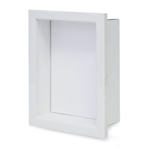 傾かないフィギュアケース フィギュアBOX（約250×188×奥行97ｍｍ） ホワイト 組立式 白 送料無料