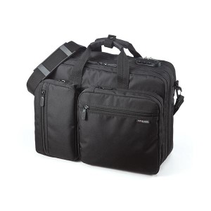 サンワダイレクト 3WAYビジネスバッグ(鍵付・マチ拡張) 200-BAG048 1個 送料無料