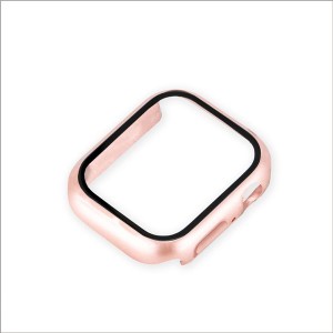 Digio2 AppleWatch Series8用 高硬度9Hガラス+ケース 41mm SMWC-AW411PG ピンクゴールド