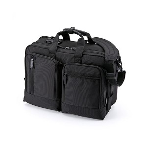 サンワダイレクト 3WAYビジネスバッグ(大容量 大型 ・鍵付) 200-BAG065 1個 ビジネスパートナーの必需品 多機能・大容量・セキュリティ付