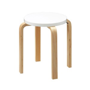 アール・エフ・ヤマカワ 丸イス 円形 丸形 ラウンド チェア 椅子 Z-SHSC-1 WH ホワイト 白 快適なオフィス環境を演出する、優雅な白い丸