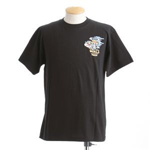 むかしむかし ワンピースコレクション 和柄半袖Tシャツ S-2439/布袋ルフィ 黒S クールでカッコいい むかしむかし ワンピースコレクション