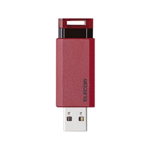 USBメモリ3.1 ノック式64GB MF-PKU3064GRD レッド 赤 衝撃的な速さと容量 驚異の64GB USB 3.1フラッシュドライブ レッドノック式 データ