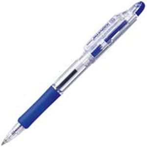 （まとめ）ゼブラ ZEBRA ボールペン ジムノック KRB-100-BL 青 10本 【×5セット】 仕事に効く お得なセット 青い油性ボールペン10本×5