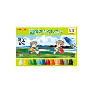 （まとめ）ぺんてる ずこうクレヨン 12色 PTCG1-12 【×6セット】 クリエイティブなアイデアを彩る、多彩な色彩のデザインツール オフィ