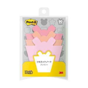 【10個セット】 3M Post-it ポストイット シルエットノート 強粘着 プレゼント 3M-SSS-PRX10 強力な粘着力で、シルエットノートが贈り物