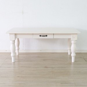 センターテーブル 机 約幅105cm WH ホワイト 組立品 白 ホワイトカラーのセンターテーブル、幅105cmで組み立て式 代引不可 白 送料無料