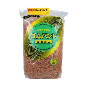 (まとめ）アイジーオー ゴムバンド #16 アメ色500g #16-A-M 1袋【×5セット】 使い勝手抜群 スムーズな管理が可能なスライド式チャック 