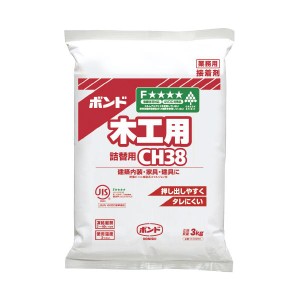 (まとめ) ボンド木工用CH38 3kg #40250 【×2セット】 木工のプロが愛用する 強力な接着力で木材をしっかりと結ぶ 木工用ボンドCH38 3kg