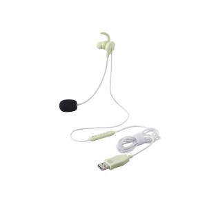 プラス ケイタイする小型ヘッドセット 片耳 GR グリーン 緑 小型ワイヤレスヘッドセット GR グリーン - スマートフォンとの連携で快適な