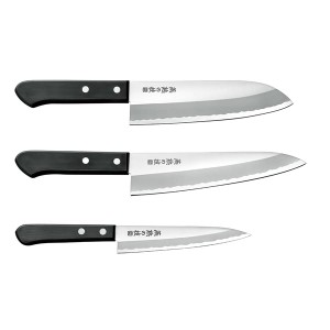 燕熟の技 三徳包丁165mm＆牛刀包丁180mm＆ペティナイフ135mm EJH-500 送料無料