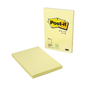 3M Post-it ポストイット 再生紙ノート 150×100 イエロー 3M-659RP-Y 黄 エコな再生紙ノート、150×100、イエロー 持ち運びも簡単で使い