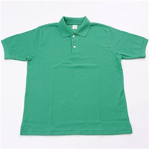 ドライメッシュアクティブ半袖ポロシャツ グリーン LL 緑
