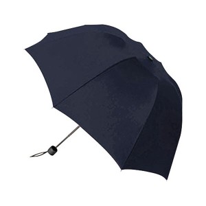深張UV折りたたみ傘 ネイビー 22420605 ネイビーの深張りUV折りたたみ傘、日差しを遮り快適な一日を
