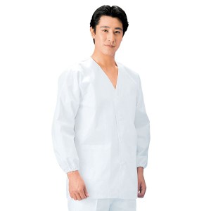 workfriend 調理用白衣男子衿無長袖 SKA321 4Lサイズ 職人の技を華麗に映し出す、繊細なる調理の装い 究極の調理用白衣、ワークフレンド 