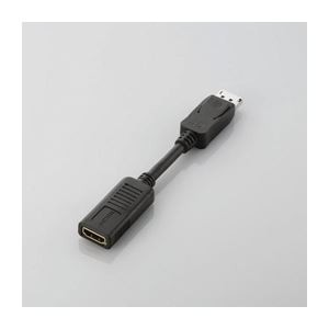 DisplayPort-HDMI変換アダプタ AD-DPHBK 次世代のデジタル接続を実現する、DisplayPortからHDMIへの変換を可能にするエレコムの進化した