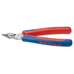 KNIPEX（クニペックス）7813-125 スーパーニッパー クランプ付（SB） 究極の精密作業における切断の達人、エレクトロニクスと精密機器の