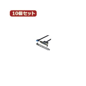 変換名人 10個セット USB3.0 PC パソコン Iブラケット PC IB-USB3／2FLX10 送料無料