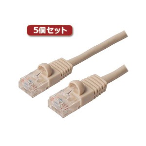 5個セット MCO カテ5eストレ-トLANケーブル 配線 10m アイボリ- TWN-510IVX5 送料無料