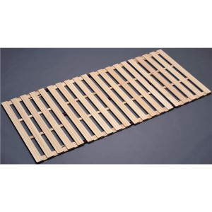桐四つ折りすのこベッド 長板タイプ シングル (日本製) 桐四つ折りすのこ 蒸れにくく 通気性が良い ベッド 長板タイプ シングル (日本製 