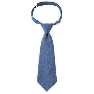 ワンタッチダンガリーネクタイ ブルー KMTO2910-2 青 日々身に纏うことで、こだわりを追求する 洗練されたデザインの襟周りを一瞬で演出