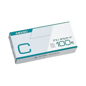 （まとめ） アマノ 標準タイムカード Cカード 25日締／10日締 1パック（100枚） 【×3セット】 送料無料