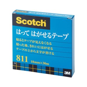 （まとめ） 住友スリーエム スコッチ(R)はってはがせるテープ （大巻）巻芯径76mm 811-3-18 1巻入 【×10セット】 送料無料