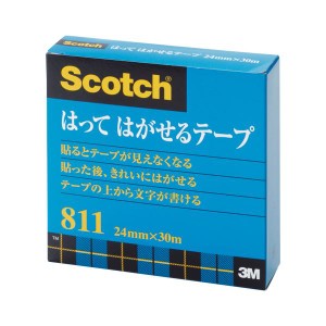 （まとめ） 住友スリーエム スコッチ(R)はってはがせるテープ （大巻）巻芯径76mm 811-3-24 1巻入 【×3セット】 送料無料