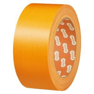 （まとめ） TANOSEE 布テープ（カラー） 50mm×25m 黄 1巻 【×15セット】 色とりどりの布テープで、梱包作業が楽しくなる 大容量の50mm