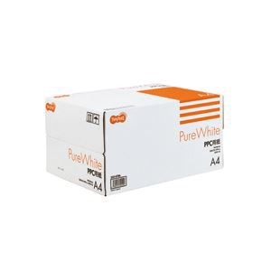 （まとめ） TANOSEE PPC パソコン 用紙 Pure White A4 1箱（5000枚：500枚×10冊） 【×10セット】 究極の品質を追求した至高の用紙 プレ