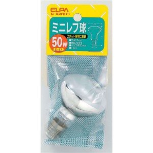 （まとめ） ミニレフ球 電球 50W E17 フロスト G-92H 【×20セット】 お得なまとめ買い 明るさ満点のELPAミニレフ球50W E17フロスト仕様