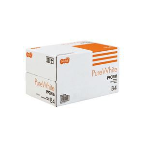 （まとめ） TANOSEE PPC パソコン 用紙 Pure White B4 1箱（2500枚：500枚×5冊） 【×10セット】 送料無料
